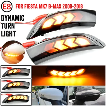 Pentru Ford Fiesta Mk7 2008-2017 Pentru Ford B-Max 2012-2017 2 Bucati Dinamic Semnalizarea LED-uri de Semnalizare Lumini Oglindă Laterală indicator