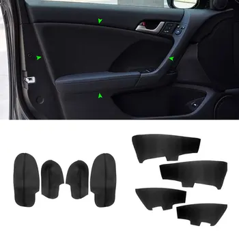 Pentru Honda Accord 2009 4buc Microfibra Interior de Mașină din Piele Cotiera Usa / Usi Panel Înlocuirea Capacului Ornamental