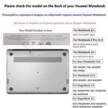 Pentru Huawei Matebook D14 D15 2020 NBL-WAQ9R PVC Complet Înlocui Coajă De Mate 13 14 X Pro Onoare Magicbook 14 15 Accesorii Laptop