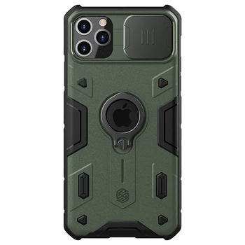 Pentru iPhone de Caz 11 NILLKIN protecție a Lentilei CamShield Armura de Caz Pentru iPhone 11 Pro cu Inel Kickstand și Glisați Capacul