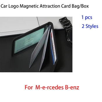 Pentru Mercedes Benzs AMGs GLC GLE E CLA, GLA W204 W205 W203 W213 W176 W211 W209 SLK R171 Masina Logo-ul Atracție Magnetică Card Sac/Cutie