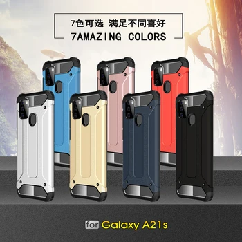 Pentru Samsung Galaxy A21s A21 Caz Acoperire A31 A51 A71 A01 Anti-knock Rugged Armor Silicon Telefonul Bara Spate Caz Pentru Samsung A21s