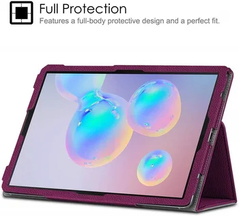 Pentru Samsung Galaxy Tab S6 10.5 Inch 2019 SM-860/T865Case Coajă de Protecție din Piele PU Stand Coque caz cu pix+film