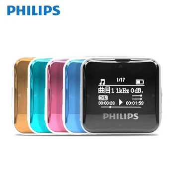 Philips Originale Mini MP3 Player, Fullsound Marele Ecran Cu Funcție de Înregistrare/FM Radio Rulează Înapoi Clip Muzica