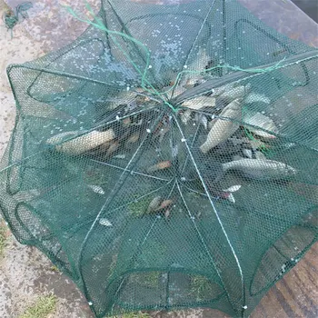 Pliat Hexagon Octogon 6/8/12 Găuri De Pescuit Creveți Automată Capcana Plasă De Pescuit Pește Creveți Pește Crab Momeli Exprimate Plasă Capcana 2018