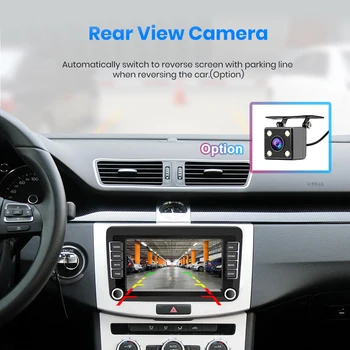 Podofo Android 8.1 Auto 2Din Multimedia player Pentru VW/Volkswagen/Golf/Polo/Tiguan/Passat/b7/b6/SEAT/leon/Skoda/Octavia Radio GPS