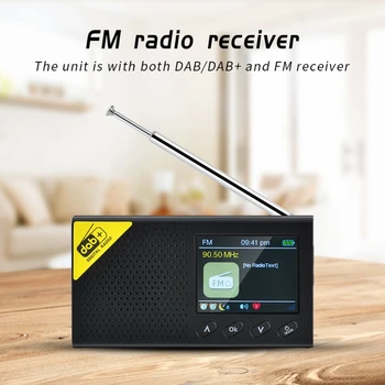 Portabil Bluetooth Radio Digital DAB/DAB+ și FM Receptor Reîncărcabilă Radio 270B