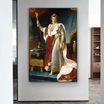 Portret al lui Napoleon Curtea Europeană de Ulei Tablouri Print Pe Canvas Postere de Arta Si Imprimeuri Clasice Napoleon Imagini de Artă Cuadro