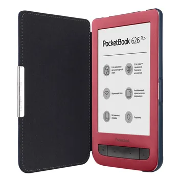 PU piele folio magnetice caz acoperire pentru pocketbook touch lux 3 626 plus 6