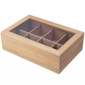 Pungi de ceai disponibil în cutii și bagaje din lemn de ceai boxe cu compartimentele de cafea pungă de ceai raft de depozitare cu dulap de bucătărie acoperire