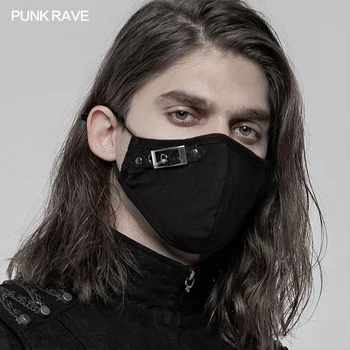 PUNK RAVE Bărbați stil Gotic Întuneric de zi cu Zi Punk Masca Accesorii de Moda se Răcească Gura de Bumbac Masca