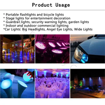Putere mare LED-uri Chip 6pini 3W RGB 8pini 4W RGBW Rosu Verde Albastru Alb COB Lampă Lumină Și DIY LED Proiector Etapa lumina Reflectoarelor