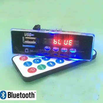 Receptor Bluetooth Module de Apel 5V 12V Digital cu led-uri MP3 WMA WAV decodor bord, Radio FM, usb