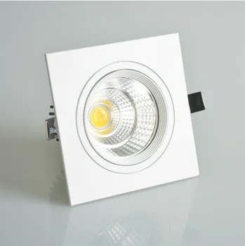 Recessed Square Estompat LED Spoturi 7W9W12W 15W18WCOB LED Lampă de Plafon Cald/Alb Rece LED Lumini la fața Locului de Iluminat Interior