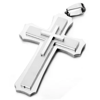 Religioase În Stil Bărbați De Înaltă Calitate De Metal Pandantiv Colier Vintage Isus Cruce Lanț Colier