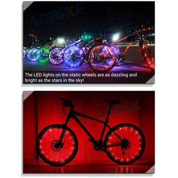 Roata de bicicleta Lumini Automate Sensibil la Lumină LED-uri de Biciclete a Vorbit Lumina USB Reîncărcabilă Anvelope de Biciclete Lumini Vorbit Lumina