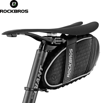 ROCKBROS Negru Sac de Șa Biciclete 3D Shell Impermeabil Reflectorizant la Șocuri Ciclism Spate Seatpost Sac de Biciclete MTB Accesorii pentru Biciclete