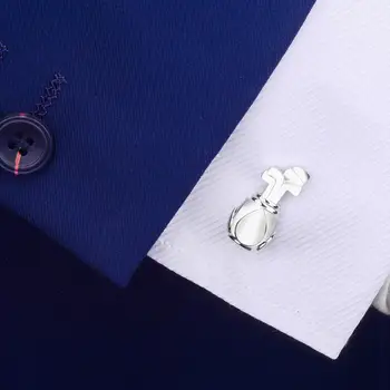 SAVOYSHI culoare Argintie Mens de Camasa Butoni de Golf de Înaltă calitate Manșetă link-ul de Brand designer de sex Masculin de Bijuterii Cadou Gratuit Gravare Nume