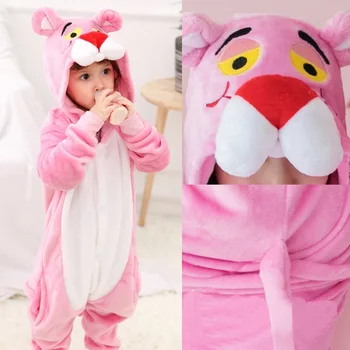 Set Kigurumi Animale Copii Unicorn Pijamale De Iarnă Pentru Băieți Și Fete Panda Pijamale, Haine De Craciun Pentru Copii Cu Gluga Sleepwear Homewear