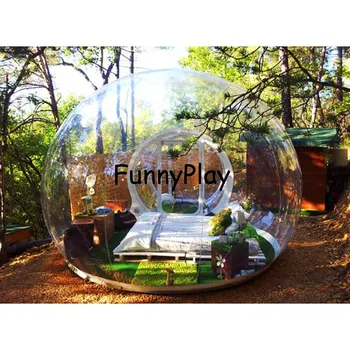 Singur tunel gonflabil bubble cort de camping,gonflabile plaja drumeții corturi cu vestibul,mari gonflabile, corturi iglu