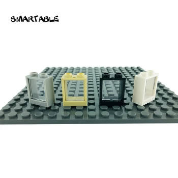 Smartable Rama Ferestrei 1x2x2 Cu Piese de Sticlă Blocuri de BRICOLAJ, Jucarii Pentru Copii, Compatibila Toate Marcile 60592+86209 Oraș 20buc/lot