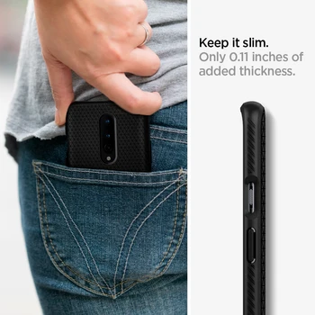 Spigen OnePlus 8 Caz de Aer Lichid Negru Mat Usoare Anti-Alunecare Cazuri de Telefon și Huse pentru OnePlus 8
