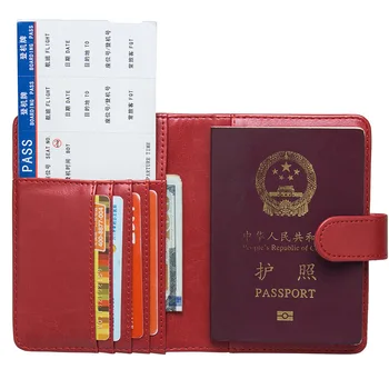 Standard Pașaport rusesc Cover Portofel Carte IDENTITATE a Titularului de Afaceri Multi-Card Funcție de Caz pentru Barbati Femei Bilet de Călătorie Folder HASP