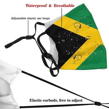 Steagul Jamaican Design Personalizat Pentru Adult Copii Anti-Praf, Filtru Diy Imprimare Lavabil Masca De Fata Jamaica Jamaicană Kingston Jamaica Flag