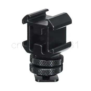 Suport Monitor Hot Shoe Mount Adaptor de Metal Lumină Video Mini LED Cu Microfon Converter Multifuncțional Pentru Canon Pentru Nikon