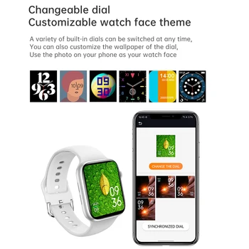 T800 Smartwatch Bărbați 1.72 Inch Ecranul de apelare Bluetooth Dual UI DIY Fata Ceas Prognoza Meteo Ceas Inteligent Femei Pentru Android IOS
