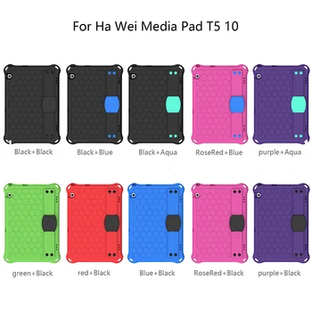 Tableta Caz Pentru Huawei MediaPad T5 10.1 Grele rezistent la Șocuri Copii din Silicon Caz Umăr Curea de Mână Cover pentru Huawei MediaPadT5