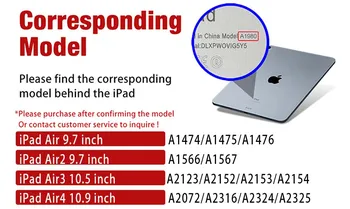 Tableta Caz pentru IPad Aer 4 10.9 Inch 2020 Aer 3 10.5 Inch/ IPad Air 1 2 9.7 Inch Anti-Praf Tableta Caz Acoperire Stand + Stylus Gratis