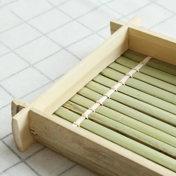 Tava de alimentare manual de protecție a mediului bambus țesute Japoneză placă simplă restaurant de bucătărie de uz casnic