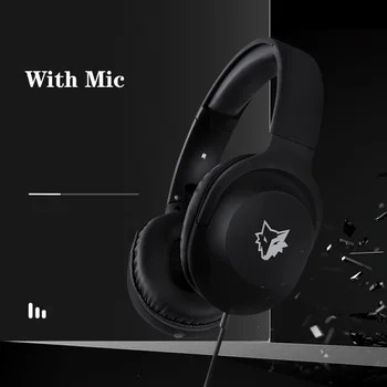 Timberwolves seria gaming headset 7.1 stereo pentru căști pliabile cu cască cu microfon AUX confort de reducere a zgomotului cu cutie