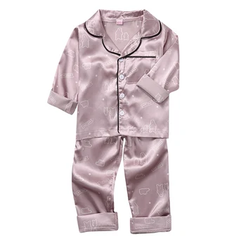 Toamnă, Copil, Copii Băieți Fete Polka Dot Imprimare Set De Pijamale Cu Maneca Lunga Butonul Bluza Topuri+Pantaloni De Pijamale, Haine