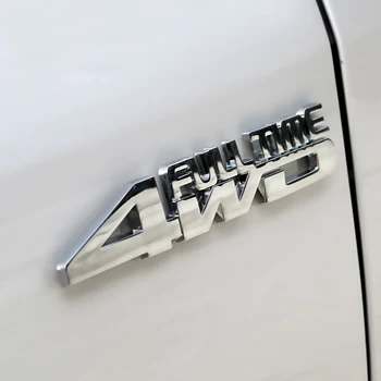 Tracțiune integrală 4WD FULL TIME Chrome 4X4 Patru Roți Masina Conduce Styling Emblema 3D Insigna Autocolant Amortizor Portbagaj Litere Numere Pentru Jeep SUV Sport