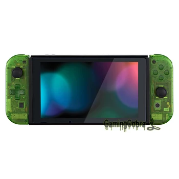 Transparent Verde Clar Controler de Locuințe (D-Pad Versiune) w/ Set Complet Butoane DIY Înlocuire Shell pentru Nintendo Comutator Bucurie-Con