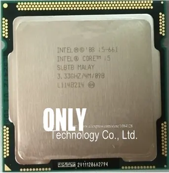 Transport gratuit Original Core i5-661 i5 661(3.333 Ghz/4MB/2 nuclee/Soclu 1156/2.5 GT/s DMI)Desktop CPU scrattered piese