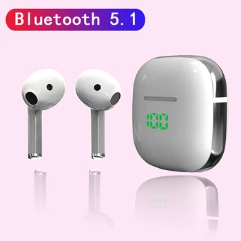 TWS Bluetooth 5.1 Căști fără Fir, Căști 9D Stereo Sport rezistent la apa Căști Căști Cu Microfon de Încărcare Cutie