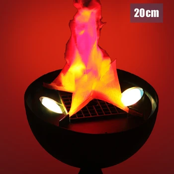 U Halloween Electronice Mangal Agățat Lampă Lumină 3D Pâlpâie timp de Fals Simulare de Incendiu cu Flacără de Partid Etapă Decor Iluminat XSD88
