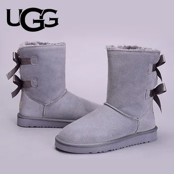 Ugg אוסטרליה מגפי נשים פרווה חם UGG מגפי 3280 מקורי גבירותיי Uggs שלג נעלי קלאסי מיני ביילי קשת מגפי 2 סרט אתחול