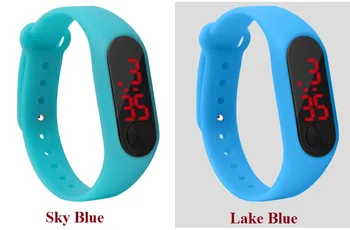 Unisex barbati femei LED-uri Digitale Ceas de Moda Sport pentru băieți și fete Brățară ceas Touch LED-uri de Fitness Elevii Cauciuc Siliconic ceasuri