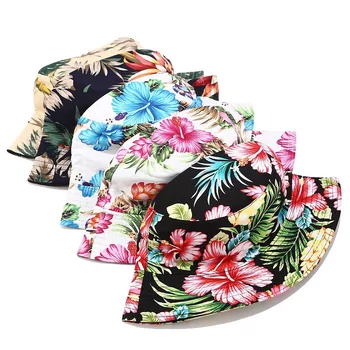 Unisex Vara Pliabil Găleată Pălărie Femei Exterioare De Protecție Solară Pescar Palarie Barbati Din Bumbac Tropicale Panama Capac Față-Verso Poate Fi Purtat