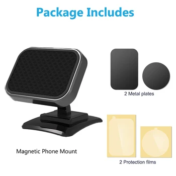 Univerola Magnetic cu Suport de Telefon de Bord Auto Telefon Stand de 360 de Grade de Rotație Magnet Suport Mobil Pentru iPhone, Samsung, Xiaomi