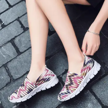 Vara Femei Ușoare Pantofi Sport Respirabil Adidasi pentru Alergare Fileu Tenis Femme Alunecare pe Pantofi de Sport Tren Leopard A-336