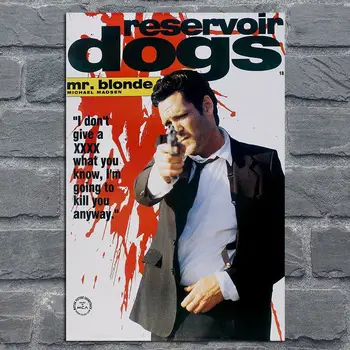 Vintage Poster Filmul Reservoir Dogs Clasica, Printuri De Arta De Perete Acasă Decor De Mătase Poze Film Al Lui Quentin Tarantino Postere