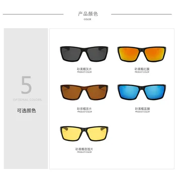Viziune de noapte ochelari de Soare Polarizat Bărbați de Conducere Pătrat Negru Rama de Ochelari pentru Bărbați ochelari de Soare Barbati Gafas Clasic