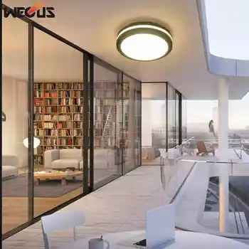 (WECUS) rezistent la apa de Baie lampă de tavan, bucătărie umiditate lampă, LED-uri în aer liber, balcon/hol/coridor lampă de plafon