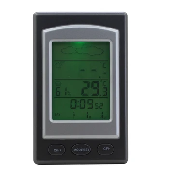 Wireless de Acasă Statie Meteo de Interior, în aer liber Digital cu LED-uri Termometru, Barometru, Higrometru Ceas cu Alarmă Senzor de Temperatură Metru