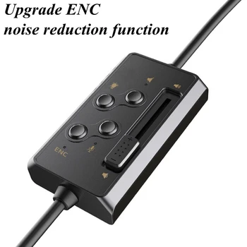 Xiberia T19 Grele Bass Căști de Gaming Stereo USB LED Lumină de Control cu Fir Căști cu Active Noise Cancelling HD Microfon pentru PUBG